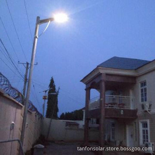 40W Solar street lights system (panel + controller + lamps, all-in-one box design)